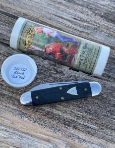 GEC TIDIOUTE ** 352322 BLACK TEX DEL JOHNNY ON THE SPOT CAMP & TOOL KNIFE
