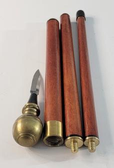 Collapsible Walking Cane with Knife Blade