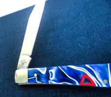 CASE XX 101048 SLIMLINE TRAPPER 2025 RED WHITE AND BLUE UNUSED SUPER FIND