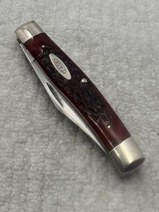 Case XX USA 1970 10 Dot 2 Blade 6292 Red Bone Pocket Knife(76)
