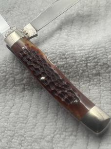 Case XX USA 1970 10 Dot 2 Blade 6292 Red Bone Pocket Knife(76)