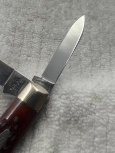 Case XX USA 1970 10 Dot 2 Blade 6292 Red Bone Pocket Knife(76)