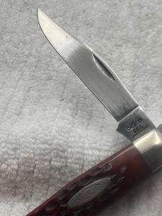 Case XX USA 1970 10 Dot 2 Blade 6292 Red Bone Pocket Knife(76)