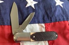 Old Queen Barlow (Queen Steel #22) Knife w/ Derlin Handles -NOS