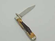 1971 CASE XX USA 5111 1/2 Stag CHEETAH Swing Guard Lockback Knife 9 dots Large Tang Stamp