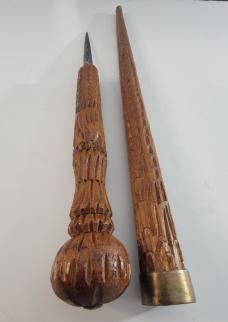 Vintage Walking Cane with Knife Blade