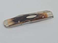 1971 CASE XX USA 5111 1/2 Stag CHEETAH Swing Guard Lockback Knife 9 dots SMALL tang stamp