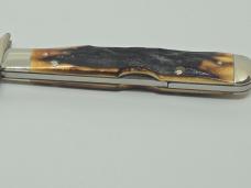1971 CASE XX USA 5111 1/2 Stag CHEETAH Swing Guard Lockback Knife 9 dots SMALL tang stamp