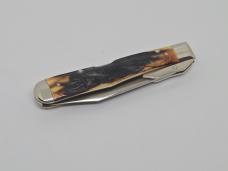 1971 CASE XX USA 5111 1/2 Stag CHEETAH Swing Guard Lockback Knife 9 dots SMALL tang stamp