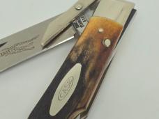 1971 CASE XX USA 5111 1/2 Stag CHEETAH Swing Guard Lockback Knife 9 dots SMALL tang stamp