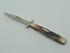 1971 CASE XX USA 5111 1/2 Stag CHEETAH Swing Guard Lockback Knife 9 dots SMALL tang stamp