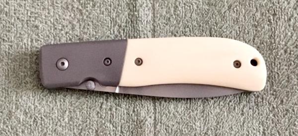 Custom C H (Charlie) Morris Frisco City, AL Tactical Liner Lock Knife Mint