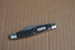 Parker-Frost-Schrade 4quot Stockman Jigged Green Bone Dated 2-1978 All Blades Snap Both Ways MinimalUse