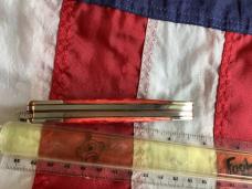 2004 Gunboat Canoe (Mdl# 6394 SS) w/ Super Red Bone Handles & Silver Script -NOS in Orig box Minty