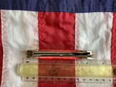 2004 Gunboat Canoe (Mdl# 6394 SS) w/ Super Red Bone Handles & Silver Script -NOS in Orig box Minty