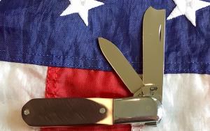 1976 Queen Razor Barlow Queen Steel 25 Knife w Derlin Handles -NOS