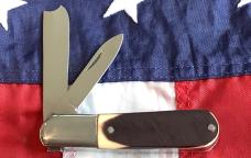 1976 Queen Razor Barlow (Queen Steel #25) Knife w/ Derlin Handles -NOS
