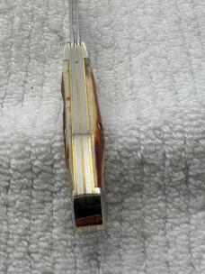 Case XX USA 2001 9 Dot 5220 2 Blade Red Stag Peanut Pocket Knife (111)