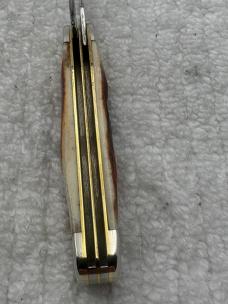 Case XX USA 2001 9 Dot 5220 2 Blade Red Stag Peanut Pocket Knife (111)