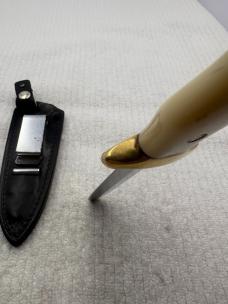 Khyber Vintage Double Edge Boot Knife #2750 Made In Japan (22)