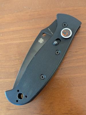 Spyderco Autonomy 2 Automatic Knife Black G-10 (3.5" Black Full Serr LC200N)