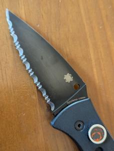 Spyderco Autonomy 2 Automatic Knife Black G-10 (3.5" Black Full Serr LC200N)