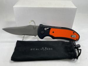 BENCHMADE USA BK9170-ORG Orange Triage Combo Axis Lock Automatic w/ BOX