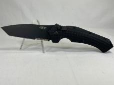 2008 ZERO TOLERANCE 0610ST Combo Tanto Safety Lock Button Automat IN POUCH