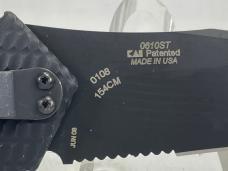 2008 ZERO TOLERANCE 0610ST Combo Tanto Safety Lock Button Automat IN POUCH