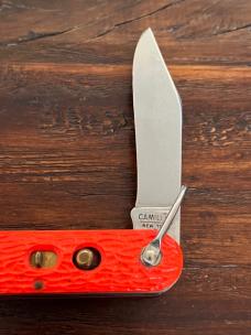 VINTAGE ORANGE CAMILLUS MC-1 PARATROOPER POCKET KNIFE