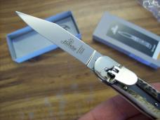 Hubertus Knife Solingen, Germany Size 10 Medium Clip-Point Genuine Stag/Antler NIB
