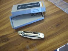 Hubertus Knife Solingen, Germany Size 10 Medium Clip-Point Genuine Stag/Antler NIB