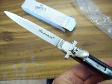 A.G.A. Campolin Italian 9" Dominus Brazilian Horn  Swedgey Blade # GO-DOM23A-HB UNUSED W/Orig. Box