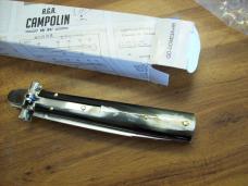 A.G.A. Campolin Italian 9" Dominus Brazilian Horn  Swedgey Blade # GO-DOM23A-HB UNUSED W/Orig. Box