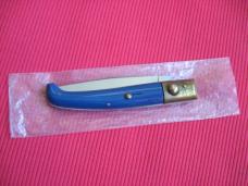 Vintage Italian Indiana Engraved Bolster Button Open/Close Switchblade Knife - New Old Stock