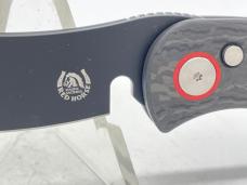 RED HORSE KNIFE WORKS Carbon Fiber Hell Razor Automatic w/ OMP Box