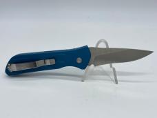 DYNAMIC KNIFE DESIGN USA Blue Python Push Button Automatic w/ OMP Box