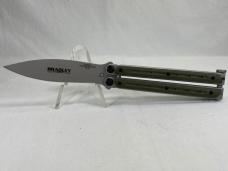 BRADLEY CUTLERY CO. BCC901 1st Production Run OD Green G10 Kimura Butterfly w/ OMP Box