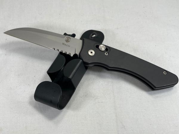 ROB DALTON Waco Combo Wharncliffe Bar Lock Folding Automatic #273 w/ Sheath ROB DALTON Waco Combo Wharncliffe Bar Lock Folding Automatic #273 w/ Sheath