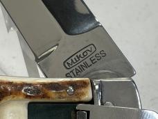 MIKOV KNIVES 241 Genuine Stag Spear Point Leverlock Automatic Predator