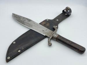 Rare 1860s MURRAY & GRAY/J.J. HIRSCHBERG Louisville KY Civil War-era Bowie w/ Sheath