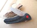 2019 Buck USA 841 Sprint Pro Marbled Carbon Fiber BOS S30V Blade Knife Red Clip
