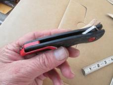 2019 Buck USA 841 Sprint Pro Marbled Carbon Fiber BOS S30V Blade Knife Red Clip