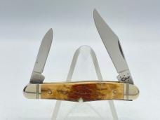 2014 CASE I208 SS Genuine Mammoth Ivory Half Whittler w/ OMP BOX