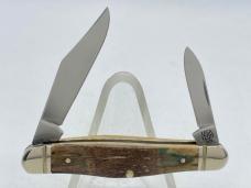 2014 CASE I208 SS Genuine Mammoth Ivory Half Whittler w/ OMP BOX