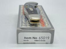 2013 CASE TBBH1110 SS Genuine Buffalo Horn Saddlehorn w/ OMP Box