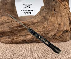Microtech MSI RAM LOK Mini Tan Frag Aluminum Handles w/ Apocalyptic M390MK