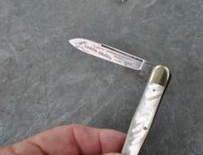 Frank Buster Pearl Whittler Gator Cutlery Club Knife Tampa FL Show 1982 1 Of 100