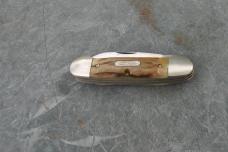 Parker Frost Wostenholm 3 Blade Canoe UK Made Early 70's Mint Tarnish Thick Gnarly Stag!