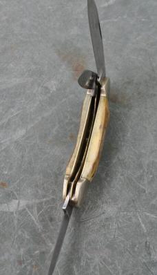 Parker Frost Wostenholm 3 Blade Canoe UK Made Early 70's Mint Tarnish Thick Gnarly Stag!